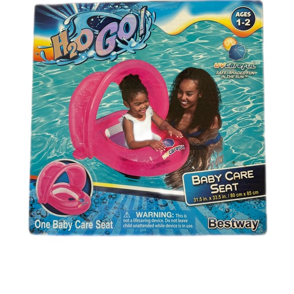 Bestway H2O Go ONE BABY BOAT Pink Baby Watercraft Back Rest NEW - Picture 2 of 2